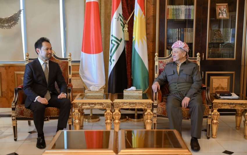 بارزاني يبحث مع الخارجية اليابانية آفاق التعاون ومخاطر استهداف حقل كورمور
