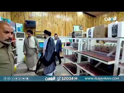  السيد مقتدى الصدر يتجول في المشاتل الزراعية