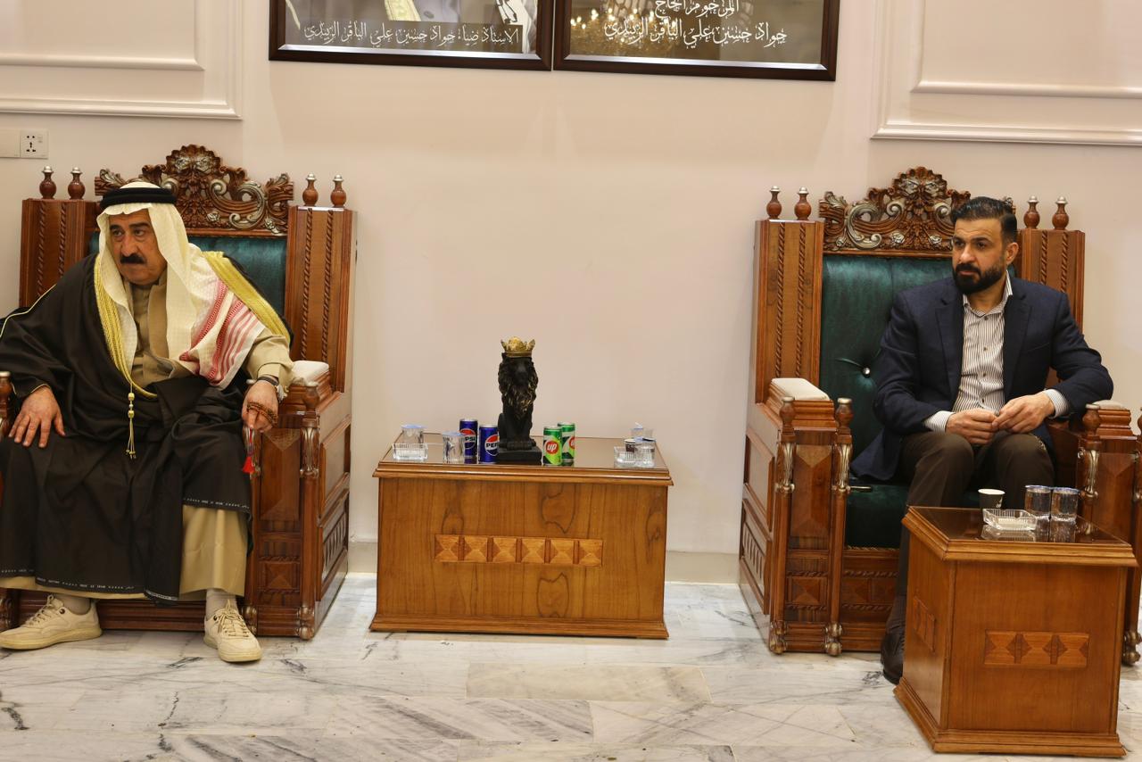 القيادي بتحالف العزم محمد الكربولي يزور مضيف قبيلة الزبيد في صلاح الدين