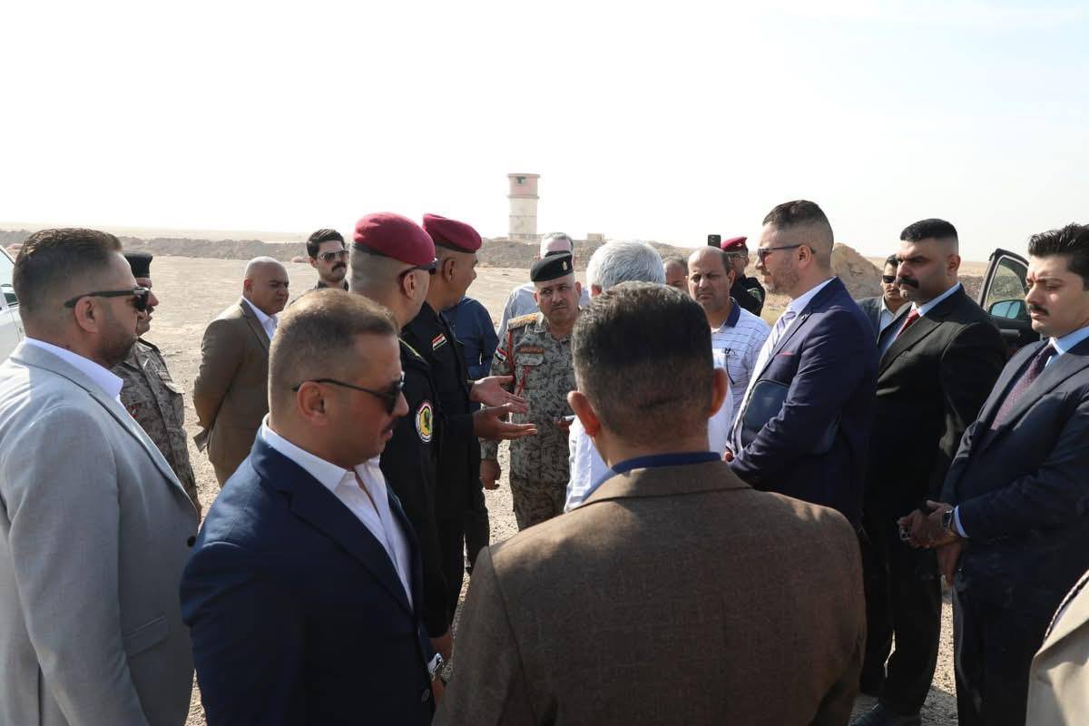 لجنة إسكان المسح الجيولوجي تباشر بالكشف الموقعي لقطعة أرض مشروع الإسكان في النصر والسلام