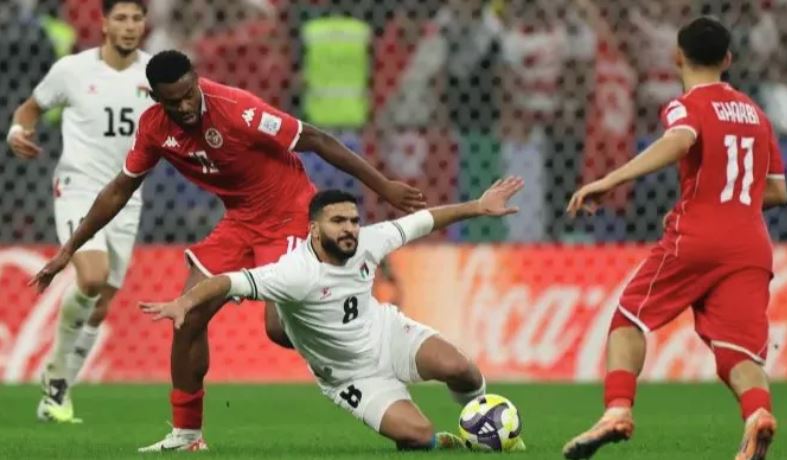  المنتخب الفلسطيني يتعادل مع نظيره التونسي في كأس العرب 