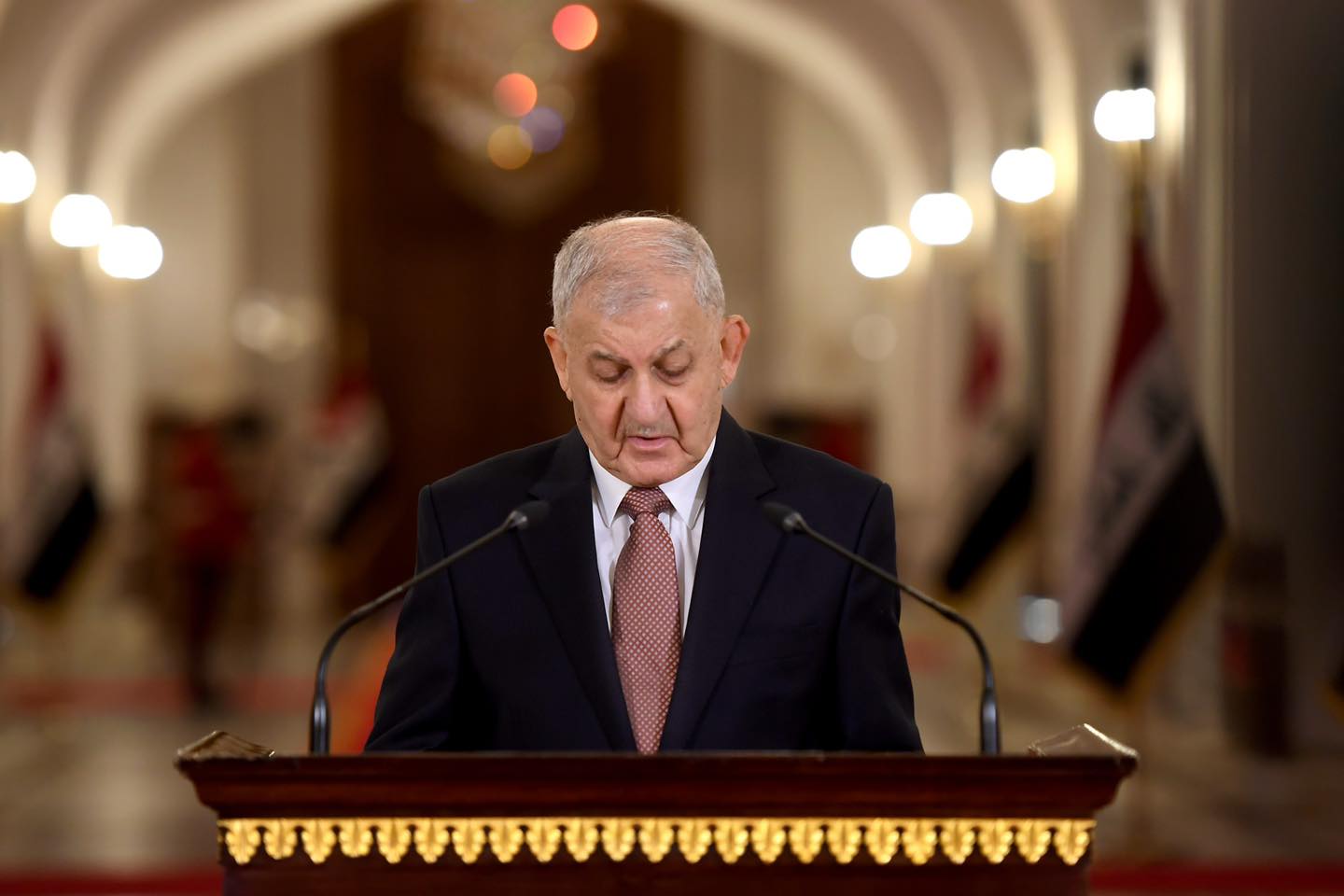 رئيس الجمهورية عبد اللطيف جمال رشيد: نقف اليوم على أعتاب مرحلة مهمة عبر إجراء الانتخابات