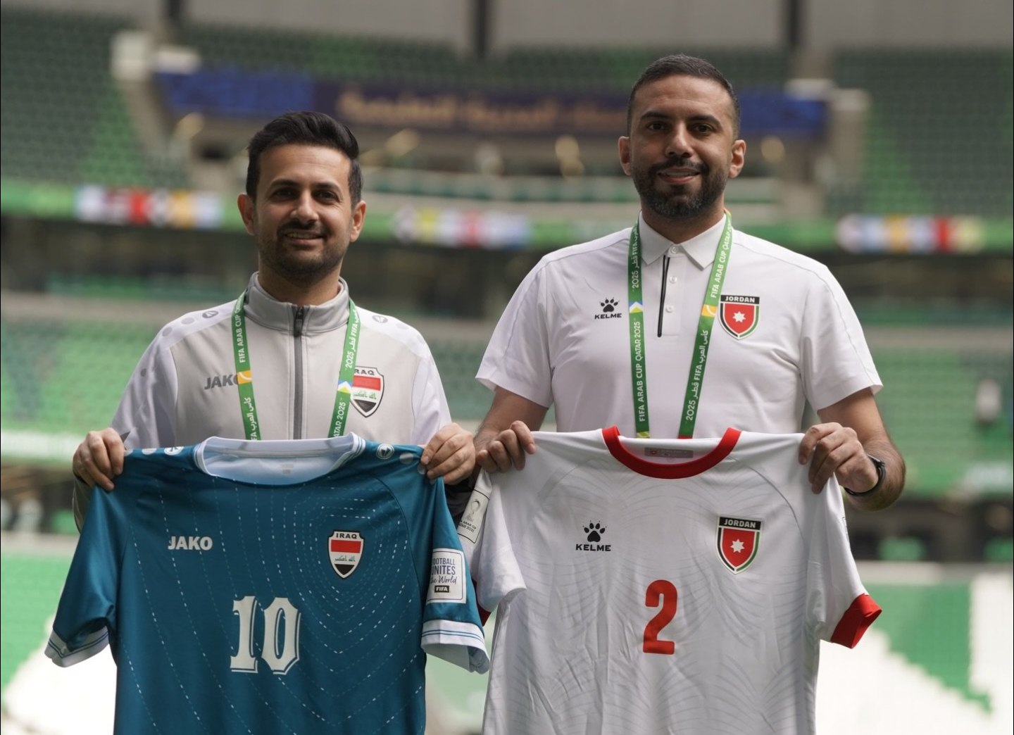 منتخبنا الوطني بالأخضر غداً في مواجهة الأردن 