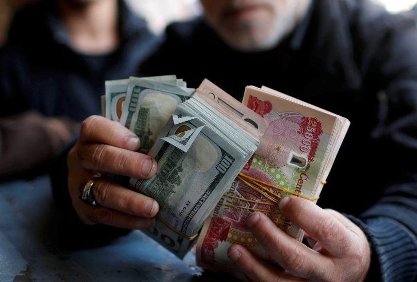 ارتفاع  أسعار الصرف في أسواق بغداد ..  143750 ديناراً لكل 100 دولار 