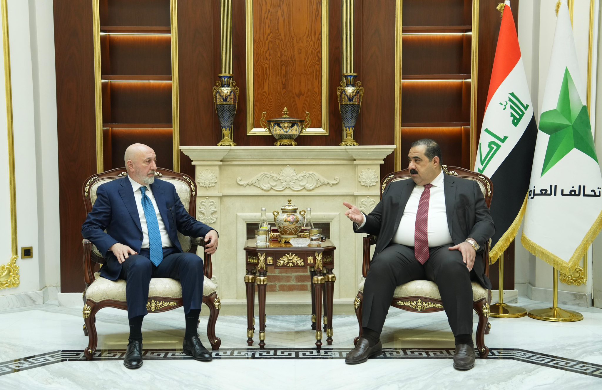 السامرائي ووفد من الاتحاد الوطني الكردستاني يبحثان الاستحقاقات الدستورية ومتطلبات المرحلة المقبلة