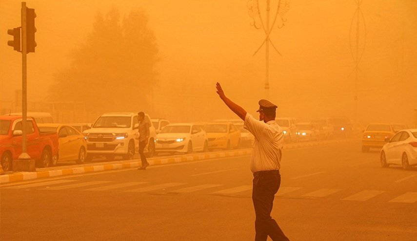 84 حالة اختناق في كركوك جراء العاصفة الغبارية