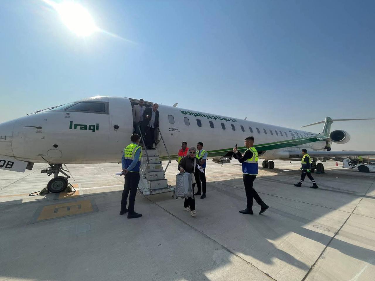 النقل تعلن نجاح أول رحلة جوية إلى مطار الموصل الدولي