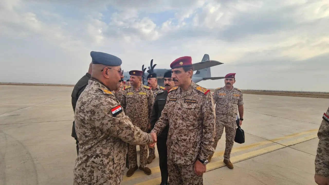 وفد عسكري رفيع يصل إلى قاطع عمليات ميسان