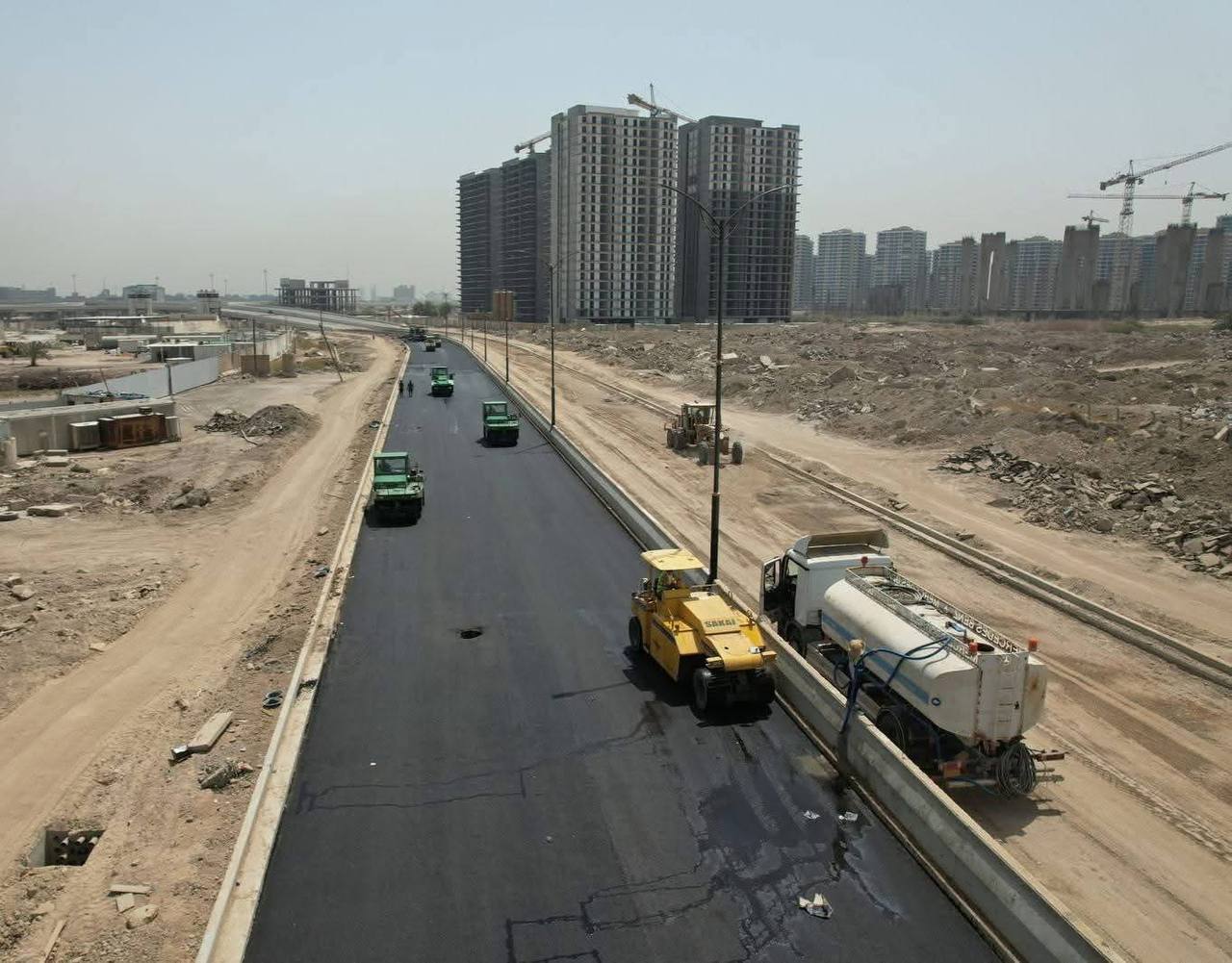 المباشرة بإكساء شارع 80 ضمن مشروع ربط مجسر الطلائع بالبيجية لتقليل الزخم المروري في بغداد