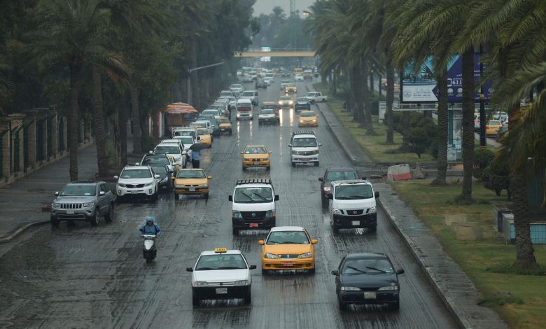 الأنواء الجوية : أجواء باردة ليلاً ومعتدلة نهاراً مع ضباب يعيق الرؤية في العراق