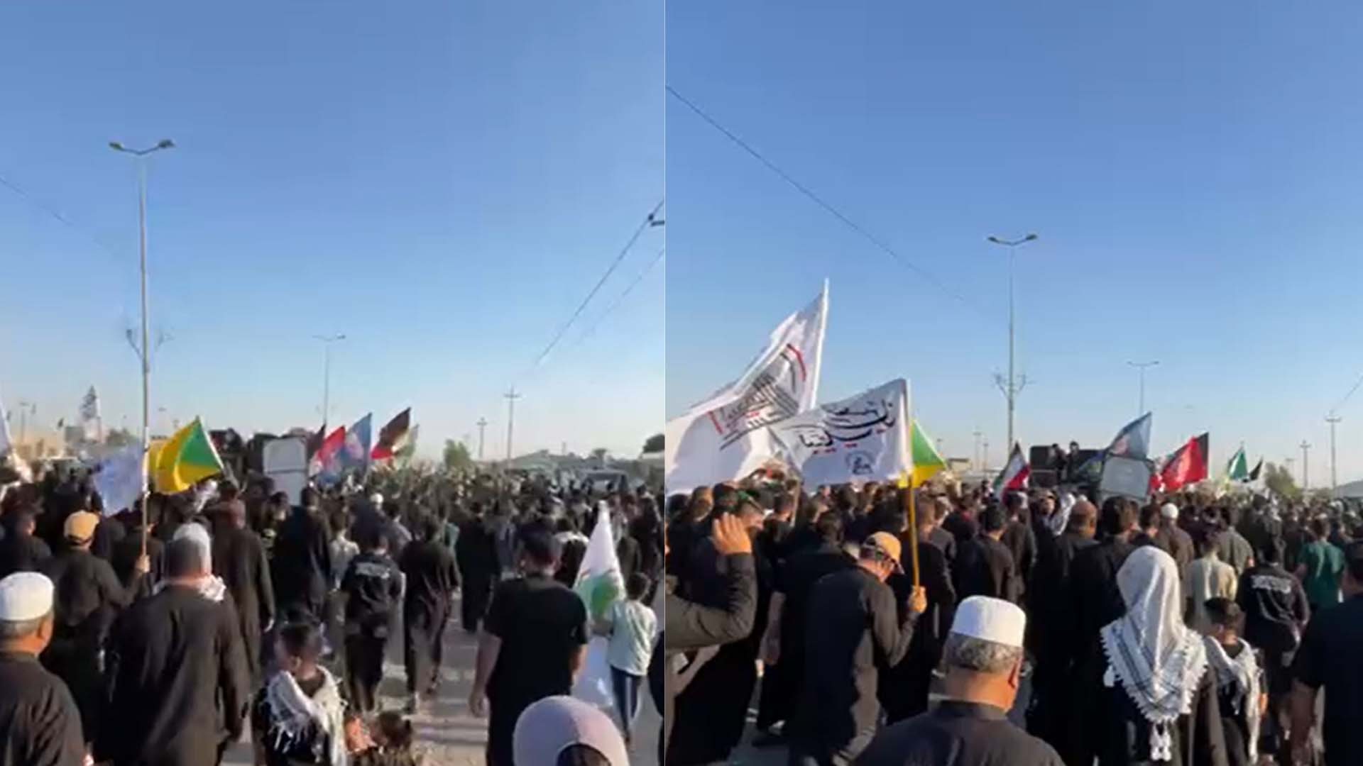 مسيرة حاشدة في البصرة تنديداً باغتيال "نصر الله"  ..  وأخرى مرتقبة في ساحة التحرير (فيديو)