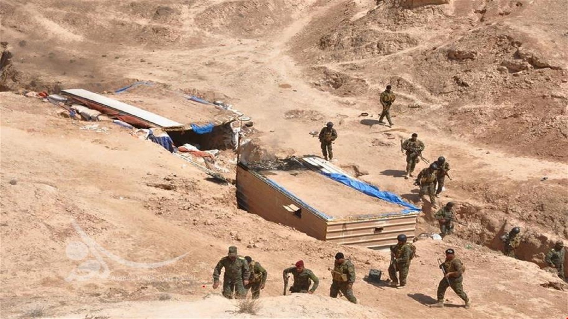تدمير وكر وقتل مفرزة إرهابية في جبال حمرين في ديالى