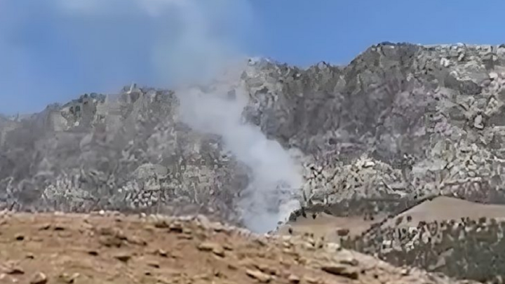 سقوط قذيفة مدفعية على منزل في احدى قرى العمادية شمال دهوك