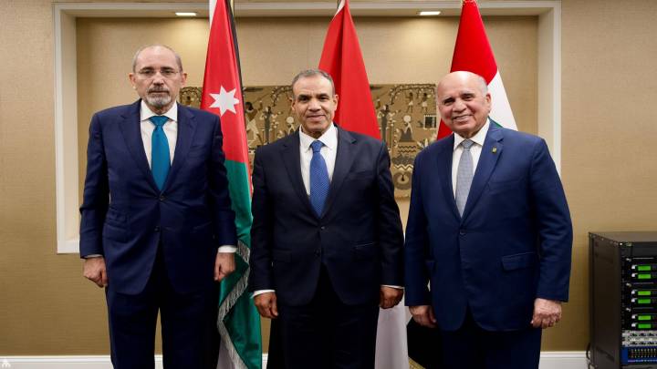 العراق ومصر والأردن يدعون المجتمع الدولي الى تحمل مسؤولياته لوقف العدوان الصهيوني