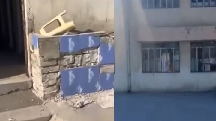 مدرسة المفاخر  ..  تهالك في البنية التحتية وتراكم للنفايات  (فيديو)