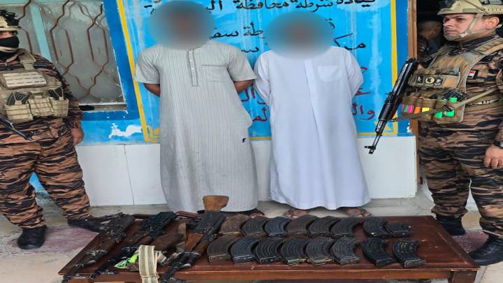    ضبط أسلحة غير مرخصة بحوزة شخصين في البصرة