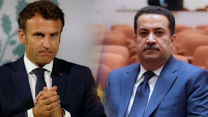 السوداني والرئيس الفرنسي يبحثان تحشيد الجهود لوقف الحرب وإغاثة الشعبين الفلسطيني واللبناني