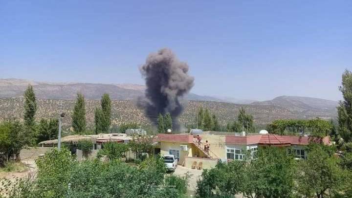 تركيا تشن غارات جوية على مواقع لحزب العمال الكردستاني في سلسلة جبل متين بقضاء العمادية شمال دهوك