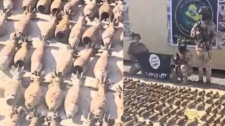 العثور على  مخبأ للأسلحة ومصنع للعبوات الناسفة لعصابات داعش في ديالى