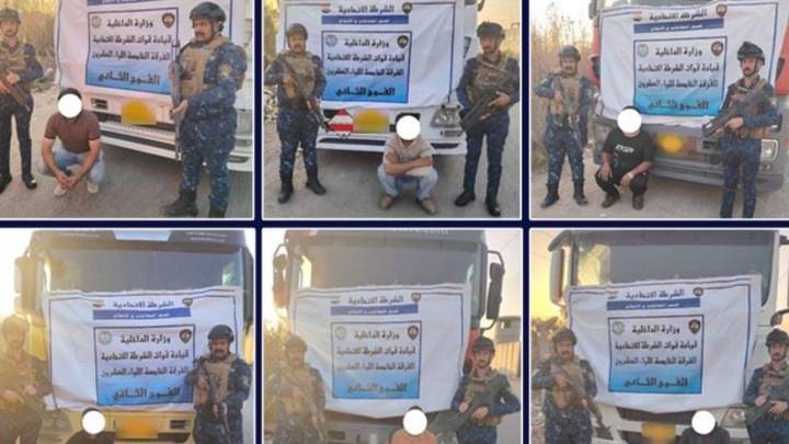 الشرطة الاتحادية تضبط 6 صهاريج مخالفة في  منطقة الحسينية