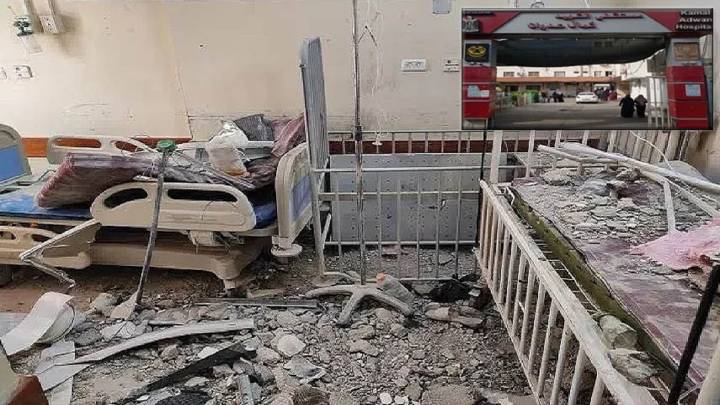 انهيار شبه تام بمستشفى "كمال عدوان" في غزة اثر عدوان اسرائيلي على طابق الاطفال