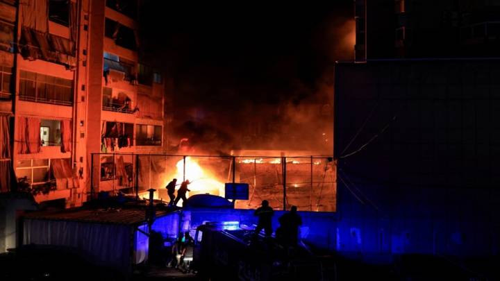 شهيدان و22 مصابًا إثر غارة إسرائيلية على منطقة مار إلياس في بيروت