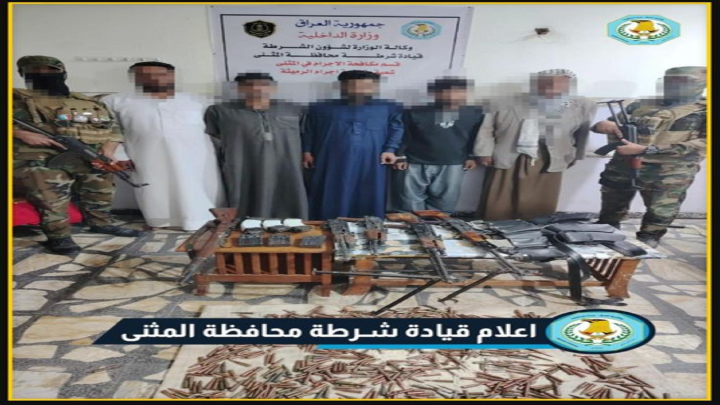 شرطة الرميثة: القبض على 5 متهمين بجريمة القتل العمد في المثنى 