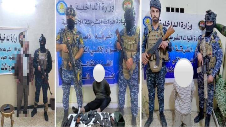 عمليات بغداد: القبض على 5 متهمين وضبط اسلحة ومواد متفجرة في بغداد