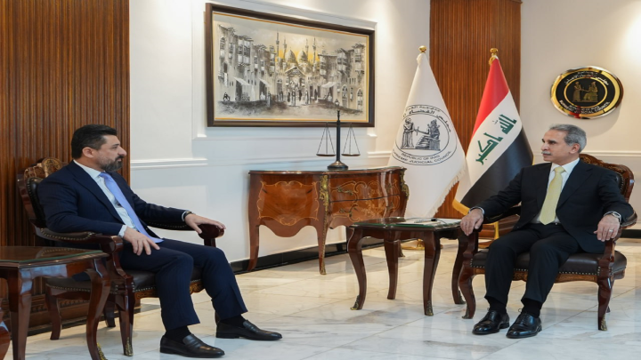 رئيس مجلس القضاء الأعلى يبحث مع وزير العدل التعاون المشترك بين القضاء ووزارة العدل